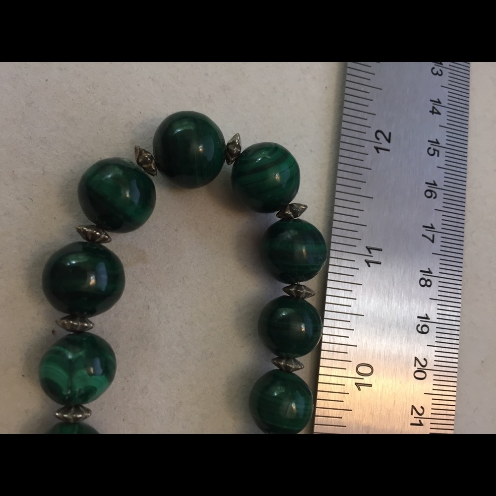 Navajo Tony Guerro 925 Malachite Earrings/Necklace - Picture 5 of 8